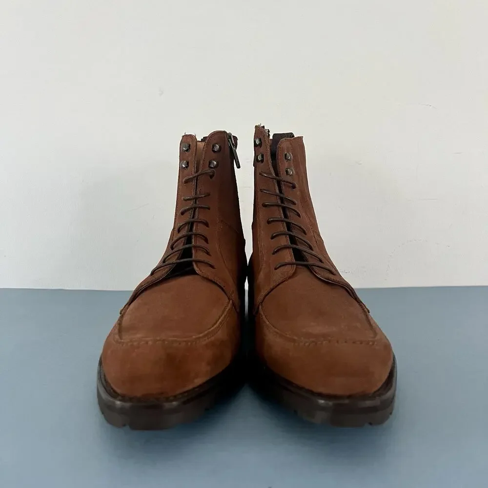 Olimpiadi St. Moritz Impronta Italian Brown Suede Lace Up Mens‎ Boots
